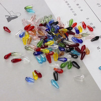 Perles de cristal facettées en forme de goutte d'eau 4x9mm pour la fabrication de bracelets, perles de verre DIY, vente en gros d'usine