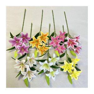 Fleurs artificielles Queyiyi, lys de 30 cm à 100 cm, imperméables, décoration d'intérieur, accessoires de mariage - Product Image 5