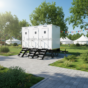 Prefabricated <strong>Toilet</strong> and Shower Ablution <strong>Toilet</strong> and Shower Block Small Caravan with <strong>Toilet</strong> Shower and Bed - Product Image 3