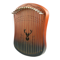 Wholesale Portable 17 String Lyre Harp Mini Finger Harp Musical Instrument Easy to Learn Small Harp for Beginner
