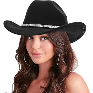 MHK95 Western Cowboy Fedora Hat Unisex Classic Roll-top Hebilla Cinturones Transpirable Casual Pesca Fiesta Moda Jazz Hat - Product Image 1