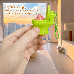 Juguete Antiestrés de TPR con Forma de Popó, Bola de Compresión de Rebote Lento para Niños, Oficina, Escritorio, Regalo Sensorial - Product Image 4