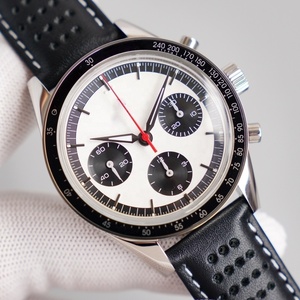 O-M-G marca di lusso meccanico coppia orologio globale edizione limitata civile alternativo orologio in pelle 39.7mm puro stile Panda - Product Image 3