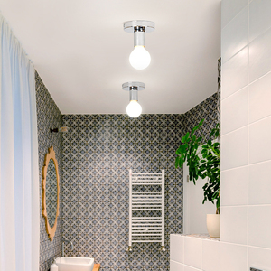Lámpara de Pared Exterior de Aleación de Aluminio Plateada, E27, Montaje en Superficie, 10 cm de Diámetro, IP67 Impermeable, Regulable, Luz LED con Ángulo de Haz de 20° - Product Image 4