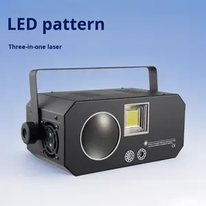 3-en-1 KTV Atmósfera LED Patrón Floral Etapa Luz Hogar RGBW Luz láser colorida Habitación privada Controlada por voz a través de DMX512 - Product Image 3