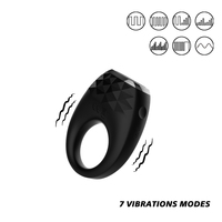 Großhandel Vibrierender Penisring, 7 Vibrationsmodi, IPX7 Wasserdicht USB Wiederaufladbar, C-Ring Erwachsenen-Sexspielzeug für Männer