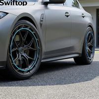 Nouvelles jantes de voiture en aluminium forgé monobloc personnalisées ST 5x114.3/112/120 Design en maille Finition noire pour M5/CLS/Audi Q8 17-21