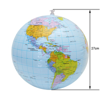 Cadeaux d'enseignement scolaire pour les étudiants le monde Terre ballons de plage 16 pouces PVC gonflable Globe Ball