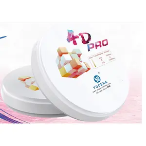 Vendita calda 4D Dental Ceramic pre-ombreggiato multistrato Zirconia Block Cad Cam laboratorio odontotecnico per mezza bocca