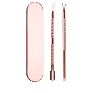 Thép Không Gỉ Rose Gold Pusher Cuticle Removal Rod Stick Của Nail Polish Gel 2 Cái Cho Sử Dụng Salon Chuyên Nghiệp Hoặc Sử Dụng Tại Nhà - Product Image 1