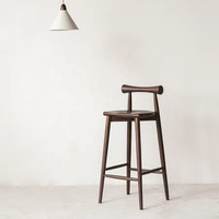 Chaise de bar en bois d'érable de haute qualité, design moderne, très vendue, pour la maison, l'hôtel, la salle à manger, le restaurant, tabouret de bar haut, chaise en bois