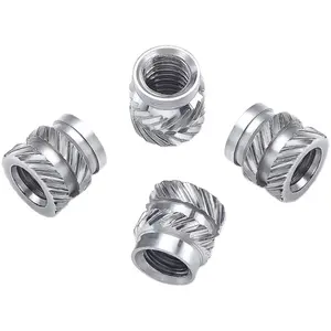 M2 M3 M4 M5 M6 M8 Stainless Steel Nut Knurled Thread Inserts Insert Nuts For Injection Molding