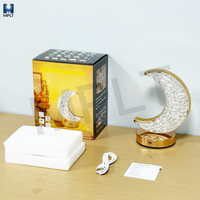 Lampe de Table Lune LED Sans Fil Rechargeable en Cristal, Lampe de Restaurant sans Cordon, Décoration Intérieure, Veilleuse Nordique Portable