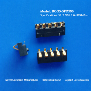 Connecteur à ressort pour support de batterie Quality Source BC-35-2P240 2P-7P, de qualité aéronautique, élastique, à pression positive, à montage plat - Product Image 6