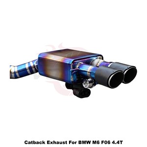 Système d'échappement en titane Vortex Performance compatible avec BMW M6 F06 4.4T 2011-2016, silencieux de tuning Catback avec soupape à vide bleue - Product Image 6