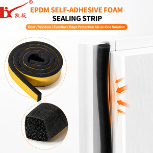Nastro in Schiuma EPDM a Celle Chiuse Giallo Autoadesivo 3-10mm Impermeabile Insonorizzante Guarnizione per Porte e Finestre - Product Image 2