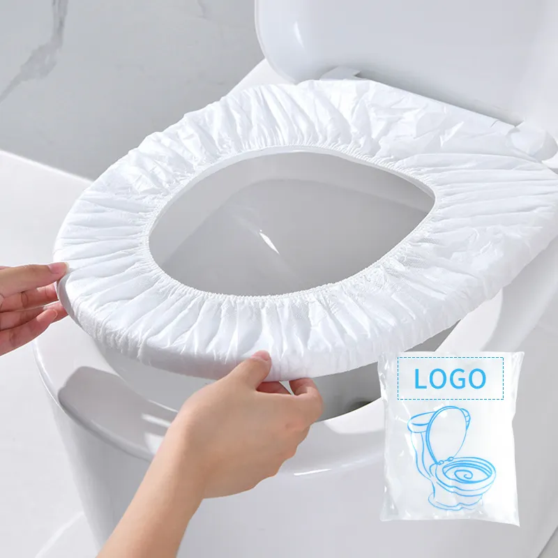 Disposable Toilet Seat Travel Home Hospital Toilet Cover Paste Portable Waterproof Non-woven Travel Dirty Paper