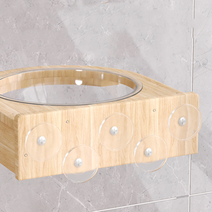 Multi Layer Massivholz Katze Hängematte Raumschiff Stil natürliche Kiefer hängenden Korb Haustier Fenster bett für Katzen und kleine Haustiere - Product Image 4