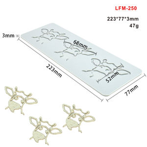 Early Riser silicona <span class=keywords><strong>Fondant</strong></span> encaje Mat <span class=keywords><strong>vaca</strong></span> anillo Circular ramita <span class=keywords><strong>pastel</strong></span> postre Molecular gastronomía molde para hornear - Product Image 6
