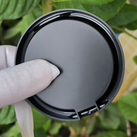 H006 Récipient compact vide rond de poudre compacte de marque de distributeur personnalisée avec boîte à poudre compacte miroir