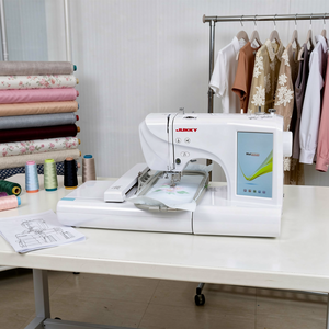 JUKKY ES5 Home Broderie Small Automatic Computerized Flat Embroidery Pattern <b>Sewing</b> Machines for Fabrics De Bordar - Product Image 1
