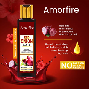 Amorfire卸売売れ筋レッドオニオンヘアオイル200ML脱毛防止 & 育毛オイル - Product Image 6