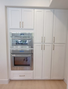 Ensemble complet d'armoires de cuisine américaines classiques de style Shaker avec quincaillerie à fermeture douce <span class=keywords><strong>NAF</strong></span> écologique pour la rénovation de la maison USA - Product Image 3