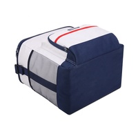 Sac isotherme réutilisable en tissu de coton 30L, étanche, de qualité alimentaire, avec poignée de transport et bandoulière réglable et amovible, compartiment avant