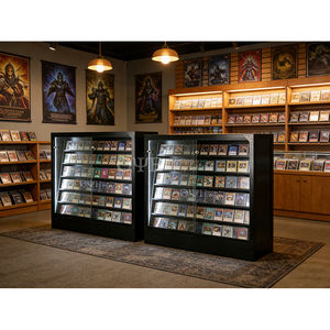 Support de cartes de jeu en acrylique avec éclairage LED, cadre métallique, vitrine d'exposition pour cartes de sport à collectionner - Product Image 1