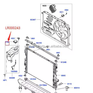 カーパーツエンジンラジエータークーラーオーバーフローボトルカバー145kpa拡張タンクカバーLR000243 for Land Rover Range Rover Evoque - Product Image 5