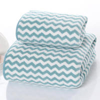 Ensemble de serviettes en microfibre pour le visage et les mains, absorbantes, antibactériennes, rayées, non pelucheuses, serviettes de visage pour adultes à séchage rapide