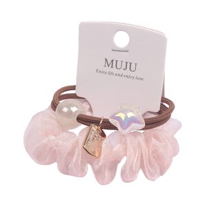 Schnelle Probe 2-teilige Packung China Big East Gate Pearl Spandex Haar gummis Haar gummis für Frauen und Mädchen MUJU Fashion - Product Image 6