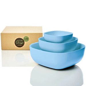 Silicone bát biểu tượng tùy chỉnh hình dạng vuông Silicone Bát salad với nắp - Product Image 2