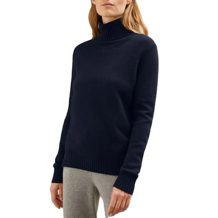 Turtleneck Pullover Knit Women's Sweaters Wool Cashmere Sweater 2023 Winter Computer Knitted for Women Casual Red Standard