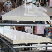 Vente directe du fabricant de panneaux sandwich isolants en PU, panneaux sandwich en polyuréthane avec joint d'entrelacement dissimulé