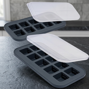 Portable Flexible Reusable Silicone Rubber Ice <b>Cream</b> <b>Maker</b> Freezer Tray Lid Eco-Friendly Easy Meal Prep Dishwasher Safe 2-Pack - Product Image 3
