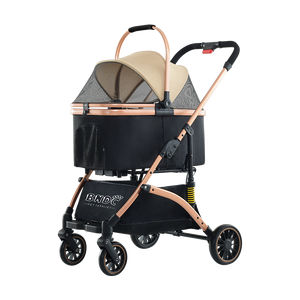 Tekerlekler ile yüksek kaliteli Pet köpek kedi arabası taşıma bavul nefes Pet köpek taşıyıcı arabası - Product Image 6