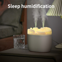 Humidificateur d'air ultrasonique à double pulvérisation silencieux en plastique 1200 ml, diffuseur de bureau USB à brume froide pour usage domestique, humidificateur H20