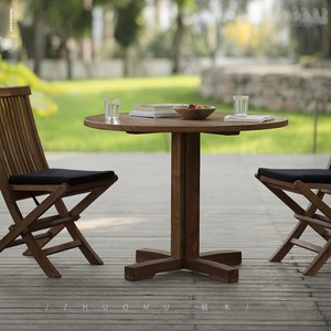 Tumi Foldable Square Southeast Asia Design Teak Wood <b>Outdoor</b> Furniture <b>Table</b> for Courtyard Homestay Hotel & Balcony Use - Product Image 1