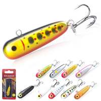 Leurre Micro Artificiel Dur en ABS 3.2g, Type Crayon, à Coulée Lente, pour Truite de Ruisseau, Poisson-Bouche de Cheval, Poisson-Bande Verte, Micro Leurre