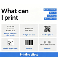 Imprimante jet d'encre TIJ statique industrielle 12,7 mm haute précision pour l'impression de codes de date, numéros de lot, codes QR, codes-barres, logos et étiquettes sur plastique