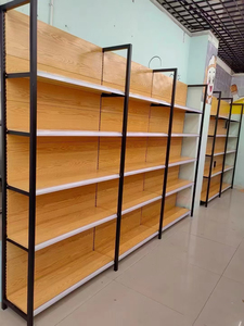 Exhibidor de Pared para Comercios, Ligero, de Una Cara, Multicapa, con Altura de Estante Ajustable, Metálico, Independiente, para Supermercados - Product Image 4