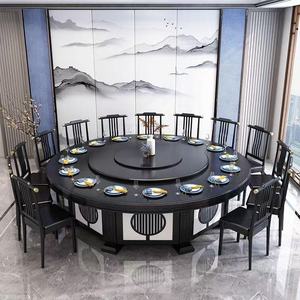 Đồ nội thất phòng khách thiết lập tùy chỉnh bàn xoay gỗ rắn 2m Bàn tròn 2.2m Bàn tròn lớn - Product Image 5