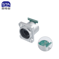 Connecteur étanche RJ45 à montage sur panneau, coudé droit, pour châssis carré, prise audio XLR, ordinateur, câble IP68
