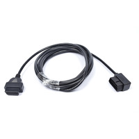 Codo en forma de L de 5 M OBD 16 pines Cable de extensión completa de 16 núcleos Cable automotriz OBD2 macho a hembra