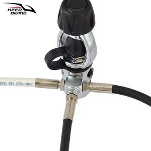Keep <b>Diving</b> Aluminum Alloy High Pressure Adapter For Scuba <b>Diving</b> Compressed Air <b>Tank</b> 1 Out 3 Connector - Product Image 4