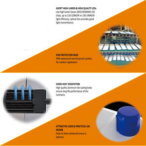 Ld050 Chất lượng cao chiếu sáng ngoài trời không thấm nước IP66 đúc nhôm dẫn ánh sáng đường phố vật cố đường ứng dụng - Product Image 3