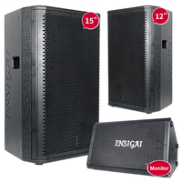 Système de sonorisation professionnel ODM OEM, haut-parleurs passifs et actifs de 12, 15 et 18 pouces, ensemble complet, caisson de basses professionnel, woofer, basses, scène, système de sonorisation professionnel