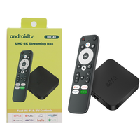 TV Box Android 10 ATV Allwinner H313 Quad Core 4K 2024 Económico con Control Remoto por Voz BT 2G 16G