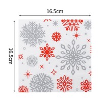 Servilletas de papel desechables de 3 capas Serie de Navidad Servilletas de bebidas de cóctel para la cena en casa Suministros para fiestas de buffet